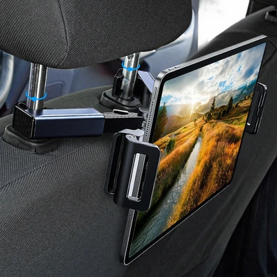 Car Back Seat Headrest Holder Mount 360° for Ipad Tablet Phone Samsung Universal - Image 1 of 4