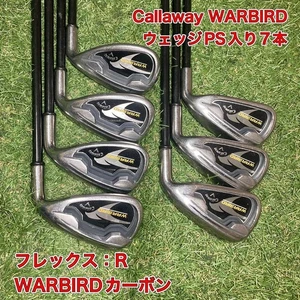 Callaway WARBIRD Irons #5-9,Pw,Sw(7Clubs)/WARBIRD Carbon/Flex:Regular - Picture 1 of 13