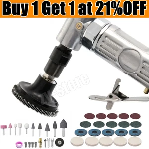 90° 1/4" Right Angle Grinder Polisher Air Die Grinder Sander Grinding Kit - Picture 1 of 16