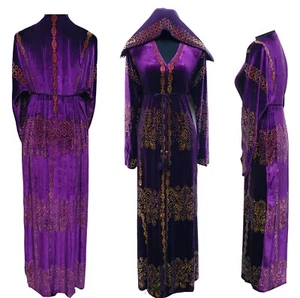 Latest Design Women Purple Open Front Abaya Farasha Jalabiya - Picture 1 of 6