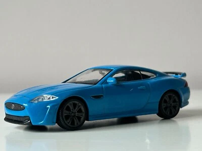 Jaguar XKR-S British Grand Tourer Car Model Metal Diecast Toy Blue 1:43 Welly - Image 1 of 4