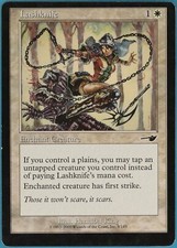 Lashknife Nemesis PLD White Common Misprint Miscut CARD (ID# m17718) ABUGames