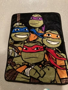 Nickelodeon Teenage Mutant Ninja Turtles 2014 Fleece Throw Blanket TMNT - Picture 1 of 3