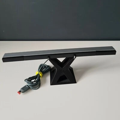 Custom Made Nintendo Wii / Wii U Sensor Bar Stand Holder - Black - Image 1 of 4