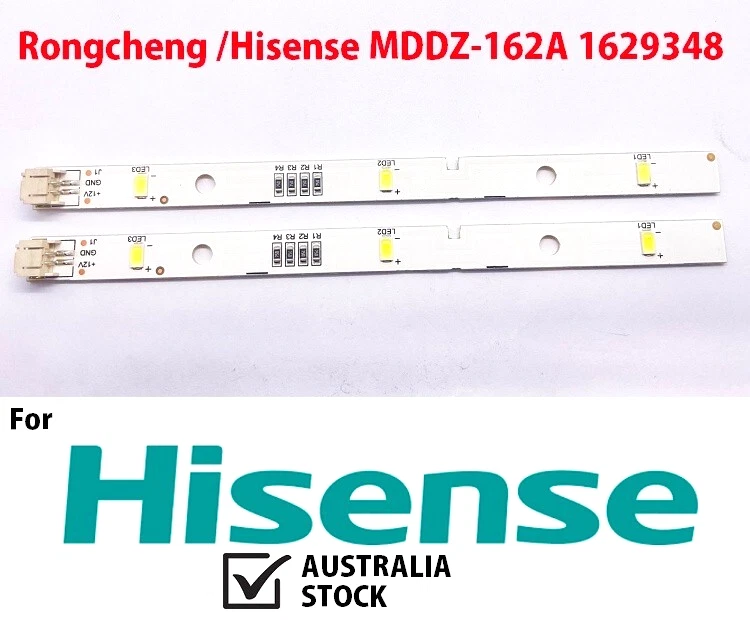 2X Refrigerator LED Light Strips For Rongsheng /Hisense MDDZ-162A 1629348 - image 1 of 4