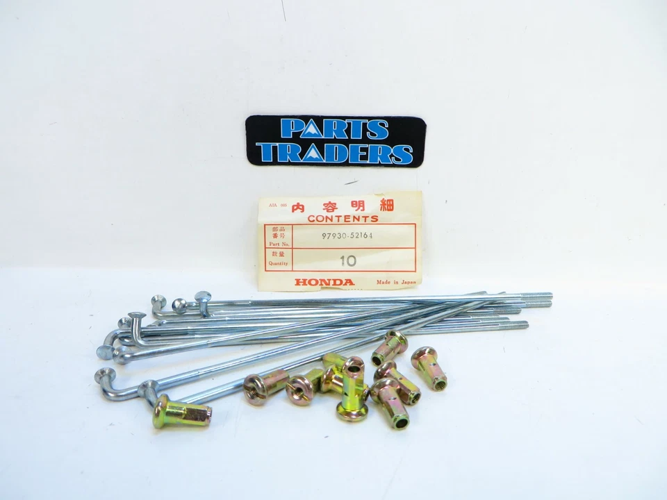 Juego de 10 radios de rueda delantera originales Honda Hawk I 400 CB400 1978 1979 NUEVO DE STOCK  Foto 1 de 1