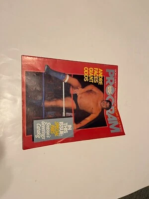 WWF 1985 Wrestling Program Magazine 130 ANDRE elizabeth wwe CATÁLOGO DE MERCADORIAS - Imagem 1 de 2