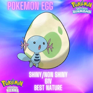 ✨ Shiny Wooper Egg 6IV ✨ Pokemon Brilliant Diamond Shining Pearl  - Bild 1 von 1