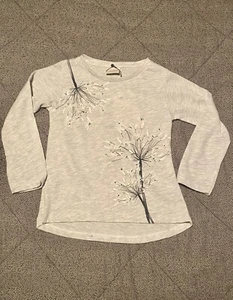 Zara Mädchen Größe 3-4 Langarm Blumenmuster grau T-Shirt, brandneu $ 17,90 - Bild 1 von 5
