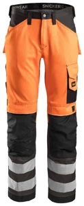 Pantalones de trabajo Snickers Hi-Vis, Kl. 2, EN 14404, 20471 HV-Naranja-Antracita - Imagen 1 de 168