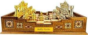 Premium 3D Arena Schachspiel groß Handarbeit Holz Schachbrett, Weihnachtsgeschenk🎁 - Bild 1 von 9