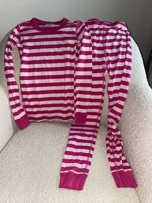 Hanna Andersson Long Stripes pajama set 140cm US 10 - Image 1 of 3