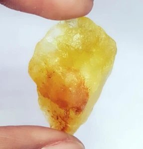 42.72 Ct Natural Yellow Beryl Rough Loose Gemstone Untreated Rough Certified Gem - Picture 1 of 8