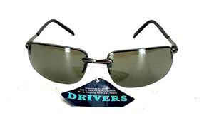 Foster Grant Men's Metal Frame Drivers Sunglasses 100% UVA-UVB Protection New - Picture 1 of 7