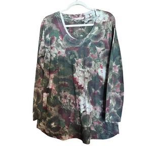 Weiche Umrandung Tunika Top Petite Large PL mehrfarbig Blumen Tillie Bluse - Bild 1 von 9