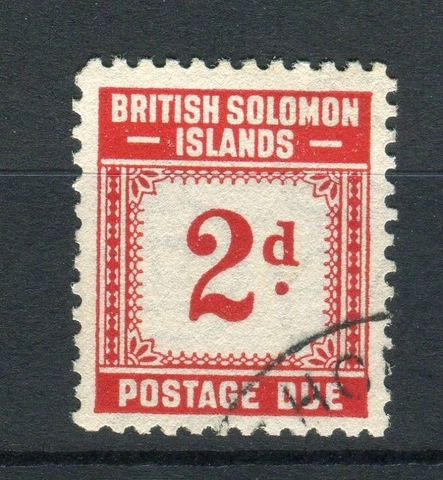 Solomon Islands KGVI 1940 Postage due 2d scarlet  SG.D2 fine used Cover