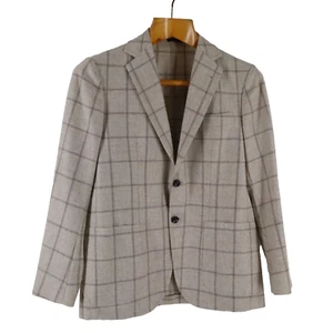 Sartorio Napoli Sport Coat Men's 50 EU 40 US R08 Beige Tan Virgin Wool SG1200K - Picture 1 of 18