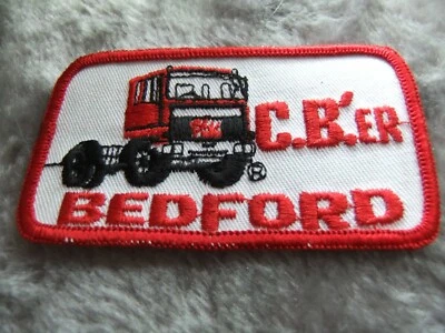 Bedford truck patch badge cb citizens band radio trucker embroidered cloth 1970s - Image 1 of 2