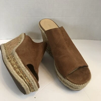 Pantalón de cuña Klub Nico para damas gamuza superior 4’ cuña de corcho es talla 9 Foto 1 de 4