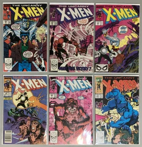Lote de 6 libros Uncanny X-Men #245 247 248 249 260 264 MUY BUENO (8.0) 1st Jim Lee X-Art - Imagen 1 de 5