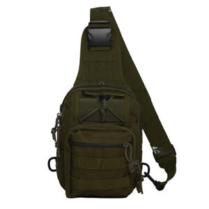 Tactical Military Crossbody Mens Shoulder Bag Chest Pack Camping Hiking Backpack