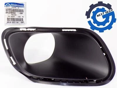 68203221AA New OEM Mopar Left Fog Lamp Bezel for 2014-2018 Jeep Cherokee - Image 1 of 4