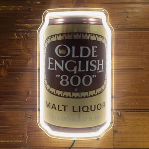 Olde English 800 Beer Can LED Neon Sign For Xmas Gift Bar Store Club Decor G1 - Picture 1 of 4