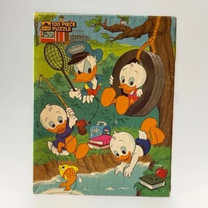 Vintage Disney's Huey, Dewey, & Louie Golden 100 piece Jigsaw Puzzle complete - Picture 1 of 4