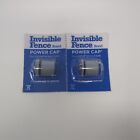 2 Invisible Fence Brand Receiver Dog Collar Replacement Battery Power Cap