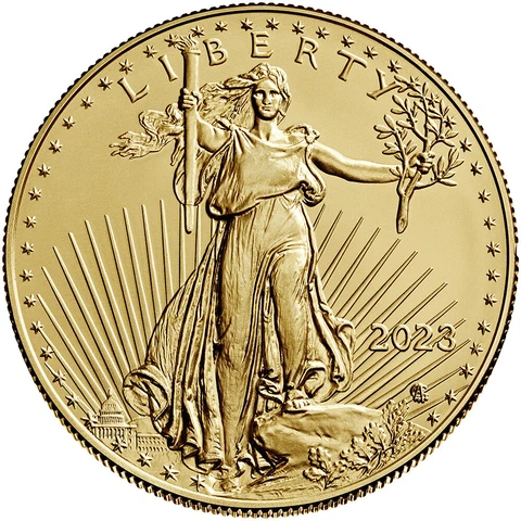 2023 American Gold Eagle 1 oz $50 - BU Cover