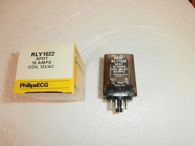 RLY1022 Philips ECG 12VAC Relay SPDT 10A,(=R02-5A10-12) NOS/NIB - Image 1 of 3
