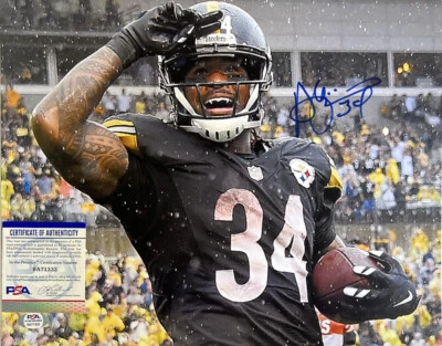 Foto autógrafa firmada rara de DeAngelo Williams Pittsburgh Steelers 14x11 certificado de autenticidad PSA Foto 1 de 4