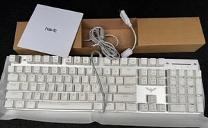 Havit Gaming Keyboard and Mouse Combo White HV-KB393L-W-US NEW - Picture 1 of 2