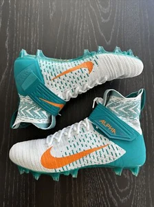 NUEVO Botines de fútbol Nike Alpha Menace Elite 2 Miami Dolphins talla 13 BV2077-108 - Imagen 1 de 5