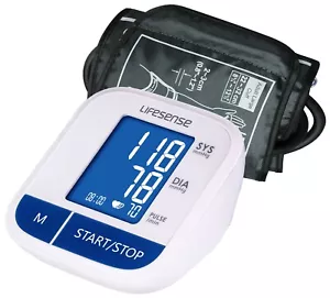 Digital Blood Pressure Monitor Machine BP Pulse Upper Arm Backlight large cuff - Picture 1 of 14