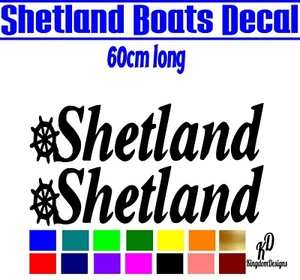 Calcomanía de barcos Shetland para barcos/cruceros - Imagen 1 de 3