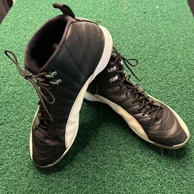 NIKE AIR JORDAN RETRO XII 12 PLAYOFFS BÉISBOL NEGRO/BLANCO TACOS METÁLICOS Para hombres 16 Usados en Excelente Condición Foto 1 de 4