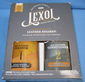 Lexol Car Leather Kit ~ Cleans and Conditions ~ Includes 2 Premium Sponges