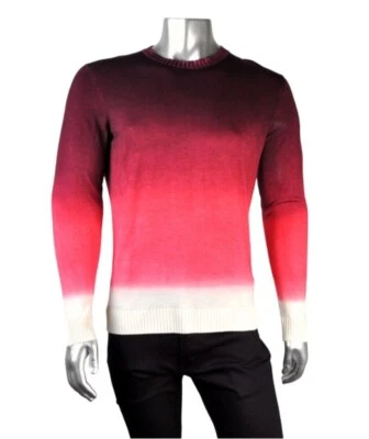 Suéter Ligero $2,950 Nuevo con Etiquetas Kiton Rojo Ombre Cachemira Cuello Redondo Talla XL 54 Foto 1 de 4
