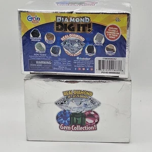 Grin Studios Diamond Dig It!  Real Diamond - 1 In 24 Boxes - New Sealed Lot of 2 - Picture 1 of 6