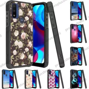 Per Moto G Power 2022 Custodia Antiurto Doppio Strato Pure Rugged + Vetro Temperato y1 - Foto 1 di 28