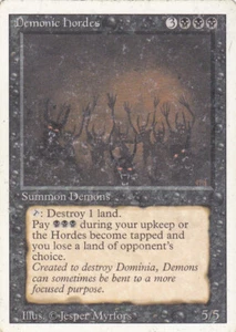 Demonic Hordes Revised Magic the Gathering MTG x1 - Picture 1 of 2