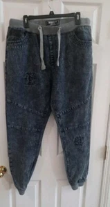 Brooklyn Xpress Black - Gray Drawstring Jeans XL - Picture 1 of 8