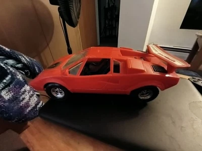 "Lamborghini Countach Tootsie You Car de colección plástico rojo 10,5""" Foto 1 de 4