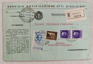 regno 1936 1,25 l bellini raccomandata atti giudiziari solopaca benevento - Foto 1 di 14