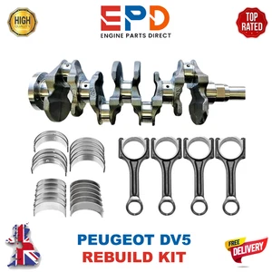 PEUGEOT FORD CITROEN DV5 1.5 DIESEL BLUEHDI CRANKSHAFT WITH ENGINE REBUILD PARTS - Picture 1 of 4