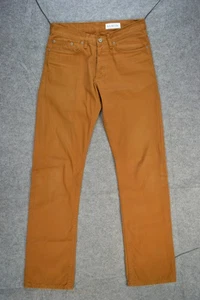 Gustin Jeans Mens 32 California Straight Button Fly Rust Brown 116699 32x32 USA - Picture 1 of 17