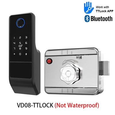 Impermeabile Ttlock Impronte Digitali Smart Door Lock Cancello Esterno Bluetooth - Immagine 1 di 4