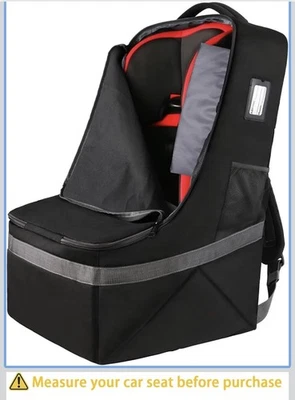 YOREPEK Padded Car Seat Travel Bag Backpack for Airplane Heavy Duty for Airport - Image 1 of 4