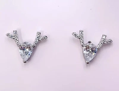 ¡NUEVO RARO!💗 Kate Spade💗 Reno🦌Plata Aretes Regalo de Vacaciones Foto 1 de 4